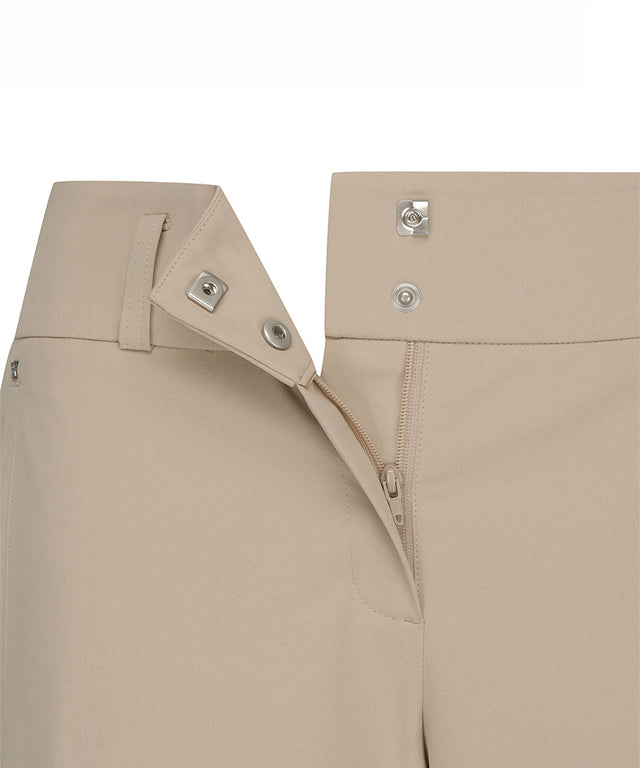 ANEW Golf Women Logo Band Point Long Pants featuring a straight fit and jacquard points, designed for comfort and style.